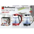 Электрочайник Hoffmans стекло 2,0L HM-2537 • Стеклянный электрочайник дисковый 2000W