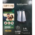 Электрочайник Rainberg RB-804 дисковый чайник из нержавеющей стали, 2 л ∙ 2000 Вт