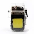 Электроимпульсная USB-зажигалка с LED фонариком • Зажигалка с фонариком Cigarette Lighter FLASHLIGHT HY8810-1 JS-C01A Type-C