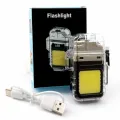 Электроимпульсная USB-зажигалка с LED фонариком • Зажигалка с фонариком Cigarette Lighter FLASHLIGHT HY8810-1 JS-C01A Type-C