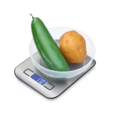 Электронные кухонные весы с LCD-дисплеем и металлической платформой Kitchen scale, 5000 г
