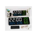Электронные часы GH9002 • Настенные и настольные LED-часы GH9002 с календарем, будильником, температурой, влажностью, пультом и USB 5V