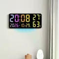 Электронные часы GH9002 • Настенные и настольные LED-часы GH9002 с календарем, будильником, температурой, влажностью, пультом и USB 5V