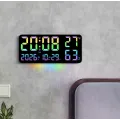Электронные часы GH9002 • Настенные и настольные LED-часы GH9002 с календарем, будильником, температурой, влажностью, пультом и USB 5V