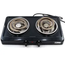 Электроплита на 2 конфорки Domotec MS-5532 ∙ Плита настольная электрическая с широким ТЭНом