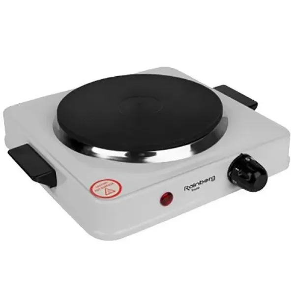 Электроплита одноконфорочная Rainberg RB-777 1200 Вт ∙ Электрическая плита компактная переносная на одну конфорку