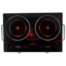 Электроплита инфракрасная стеклокерамическая на 2 конфорки Crownberg CB 1327