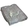 Электропростынь Electric Blanket 150×120 см с подогревом, серая клетчатая • Электрическая простынь Electric Blanket 150×120 см с 2 режимами для кровати и дачи