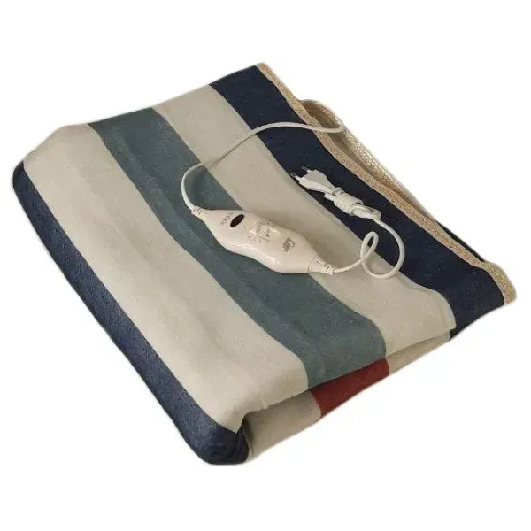 Электропростынь Electric Blanket 7420 150×180 см 86 Вт с терморегулятором • Электрическая простынь с подогревом Electric Blanket 7420 220 В для двуспальной кровати, разноцветные полосы