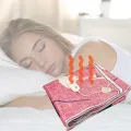 Електропростирадло Electric Blanket 7421 150×170 см з 2 режимами підігріву, рожеве із сердечками • Електричне простирадло Electric Blanket 7421 65/130 Вт з терморегулятором для ліжка