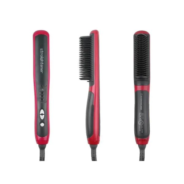 Электрическая расческа-выпрямитель с функцией ионизации | Массажная щетка + утюжок ASL-908 CG24 PR3