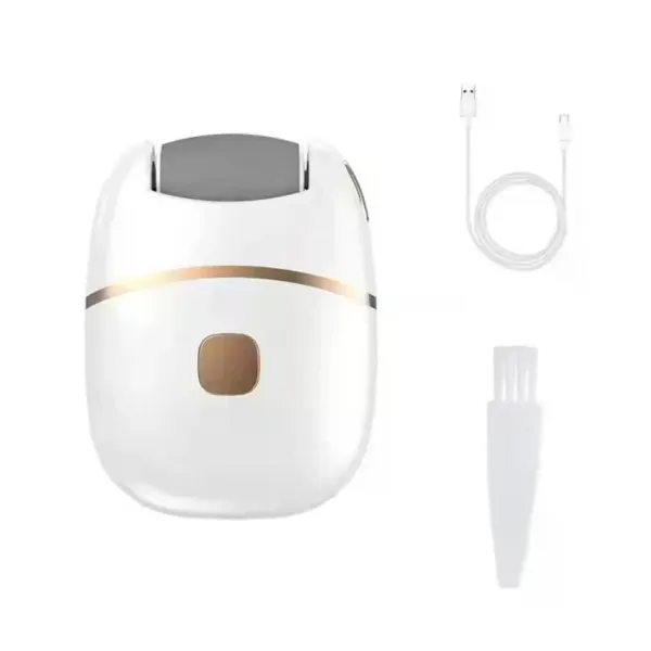 Электрическая аккумуляторная пилка-пемза для пяток и стоп 2 скорости USB зарядка • Беспроводная роликовая пилка для педикюра от натоптышей и огрубевшей кожи