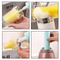 Электрическая беспроводная щетка – ершик Cup Cleaning Brush с насадками для уборки и мытья посуды · USB зарядка
