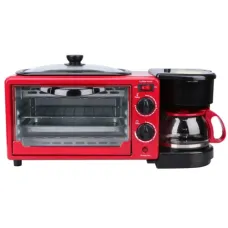 Электрическая домашняя печь – духовка R.5308B 3 в 1 с кофемашиной и гриль-сковородой