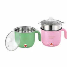 Электрическая кастрюля-пароварка 1,5 л многофункциональная LY-1076 ∙ Электрокастрюля для приготовления супа, лапши, риса и овощей с функцией пароварки и подогрева LY-1076