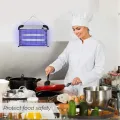 Електрична лампа від комарів Mosquito Killer Lamp MA549 чорна 20 Вт • Знищувач комах для приміщення, дому, дачі, кухні та зони відпочинку