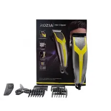 Электрическая машинка для стрижки волос Rozia HQ-252 с насадками, ножницами и расческой Машинка проводная от сети
