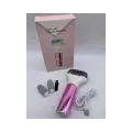 Электрическая пемза для ног PINK с LCD дисплеем • Аккумуляторная роликовая пилка для пяток, удаления огрубевшей кожи и домашнего педикюра