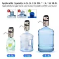 Электрическая помпа для воды Water Dispenser XL-129 серебристая USB • Автоматический диспенсер XL-129 для бутылки питьевой воды и бутыля 19 л серебристый