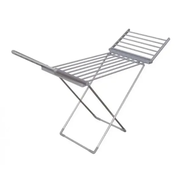 Электрическая сушилка для белья напольная раскладная 230 Вт ∙ Сушилка для одежды с подогревом складная алюминиевая