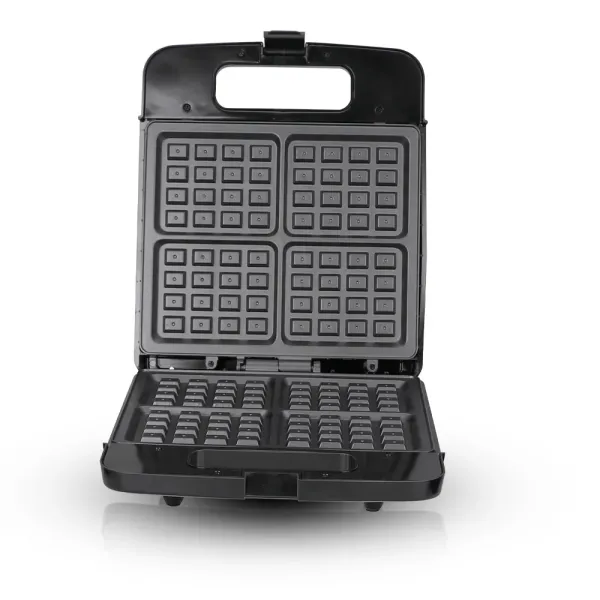 Электрическая вафельница RAF 521, 1400Вт · Домашняя портативная электровафельница на 4 слайса для приготовления венских и бельгийских вафель