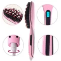 Электрическая расческа-выпрямитель Fast Hair Straightener HQT-906 Фен-щетка для выпрямления и укладки волос с LED дисплеем и регулировкой температуры