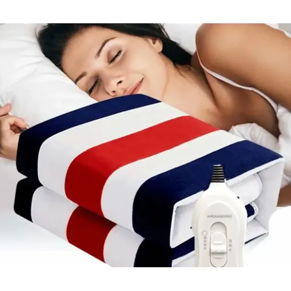 Электрическая согревающая простынь – матрас с подогревом Electric Blanket, 150х120 см ∙ Электропростынь электроматрас с сумкой