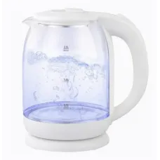Электрический чайник Goldteller MG-06 стеклянный электрочайник с подсветкой воды, 1.8 л ∙ Белый / черный