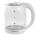 Электрический чайник Goldteller MG-06 стеклянный электрочайник с подсветкой воды, 1.8 л ∙ Белый / черный