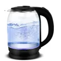 Электрический чайник Goldteller MG-06 стеклянный электрочайник с подсветкой воды, 1.8 л ∙ Белый / черный