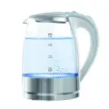 Электрический чайник Goldteller MG-07 BLUE стеклянный электрочайник с подсветкой воды, 1.8 л