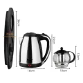 Электрический чайник с заварником на подставке RAF R-7899 2 в 1 Дисковый электрочайник + стеклянный чайник для заваривания