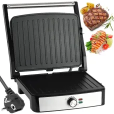 Электрический гриль Hoffmans HM-3018 2200 Вт • Настольный контактный гриль с антипригарным покрытием для мяса, рыбы и овощей