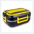 Електричний ланч-бокс 1,5 л 220V/12V • Ланч-бокс з підігрівом 1,5 л і знімною нержавіючою чашею на 3 відсіки