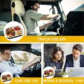 Електричний ланч-бокс 1,5 л 220V/12V • Ланч-бокс з підігрівом 1,5 л і знімною нержавіючою чашею на 3 відсіки