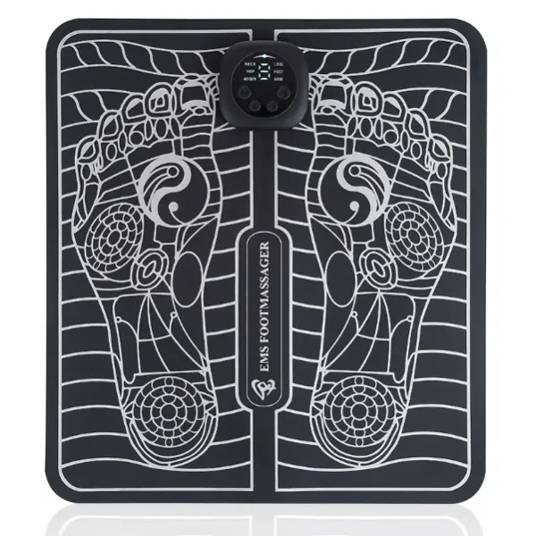 Электрический массажный коврик для ног EMS Аккупунктурный массажер для ступней