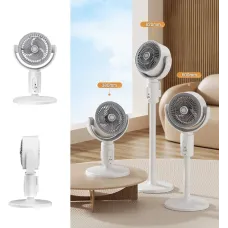 Электрический напольный вентилятор Midsummer с пультом таймером до 8 часов и 5 режимами обдува • Тихий вентилятор с поворотной головой регулировкой высоты и USB Type-C зарядкой Электрический напольный вентилятор Midsummer с пультом таймером до 8 часов и 5 режимами обдува • Тихий вентилятор с поворотной головой регулировкой высоты и USB Type-C зарядкой