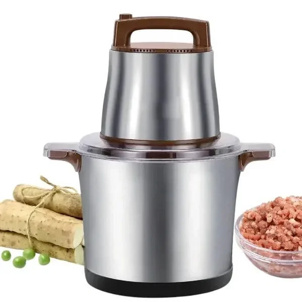 Электрический измельчитель Hoffmans 12L 4800W HM-8878 • Мощный кухонный металлический чоппер