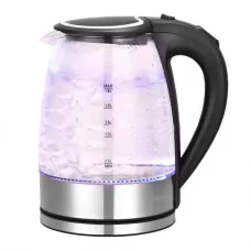 Электрический стеклянный чайник Goldteller MG-05 BLACK 1500W, 1.8 л