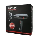 Фен бесшумный для волос GEMEI GM-1716 NEW,мощность 2200W, 2 концентраторы, диффузор CG23 PR4