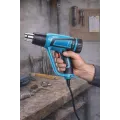 Фен промышленный Hot Air Gun 1600W 4 насадки X512 • Технический строительный фен для пайки, снятия краски, нагрева и термоусадки с насадками