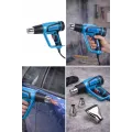 Фен промышленный Hot Air Gun 1600W 4 насадки X512 • Технический строительный фен для пайки, снятия краски, нагрева и термоусадки с насадками