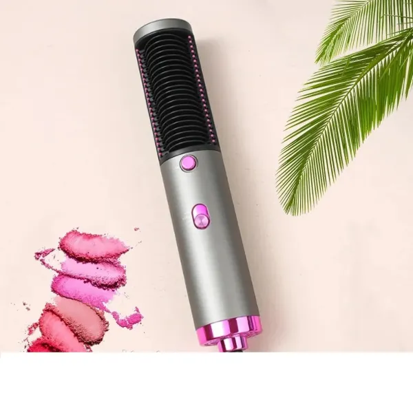 Фен расческа для волос воздушный стайлер 3 в 1 Расческа выпрямитель с турмалиновым покрытием для укладки HOT AIR BRUS Стайлер Ramindong RD-158