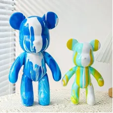 Флюидный медвежонок Fluid Bear Bearbrick с красками · Набор для творчества DIY Мишка Сделай сам, 33 см Флюидный медвежонок Fluid Bear Bearbrick с красками · Набор для творчества DIY Мишка Сделай сам, 33 см