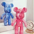 Флюидный медвежонок Fluid Bear Bearbrick с красками · Набор для творчества DIY Мишка Сделай сам, 33 см