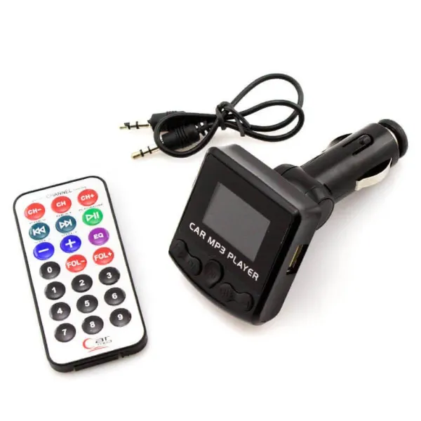 FM-модулятор 8in1 852 (USB, AUX, MicroSD), автомобильный трансмиттер модулятор PR1