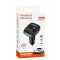 FM-трансмиттер Bluetooth HM103 с быстрой зарядкой • Автомобильный FM-модулятор HM103 с USB QC 3.0, Type-C PD, RGB-подсветкой, Hands Free и воспроизведением музыки с флешки