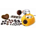 Фондю-машина Chocolatiere для приготовления горячего шоколада и 6 форм для конфет · Шоколадница из нержавеющей стали