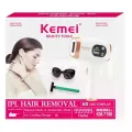 Фотоэпилятор Kemei KM-7106 белый • Домашний IPL-эпилятор для удаления волос на лице, ногах, руках, теле, подмышках и зоне бикини