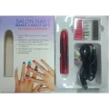 Фрезер для манікюру та педикюру Flawless Salon Nails червоний • Портативна машинка для нігтів з насадками для домашнього догляду